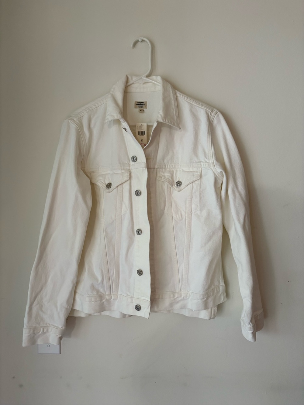 Citizens Of Humanity White Denim Jean Jacket